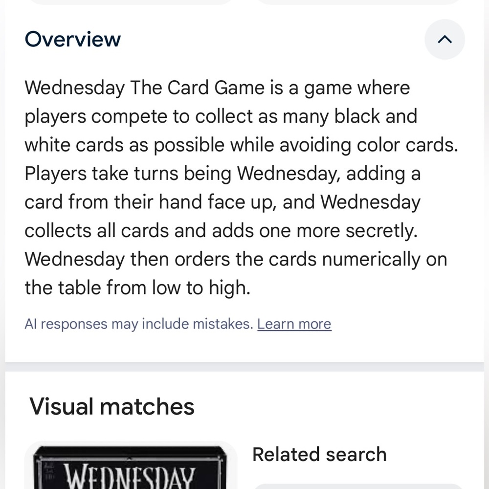 Wednesday The Card Game - Picture 9 of 9